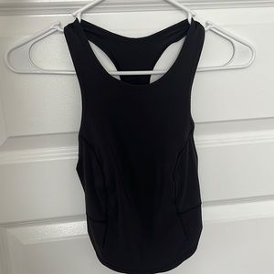Black Lululemon workout top